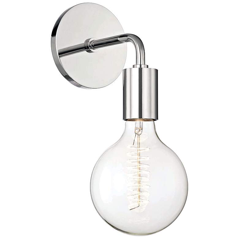 Image 2 Mitzi Ava 11 inch High Polished Nickel Wall Sconce