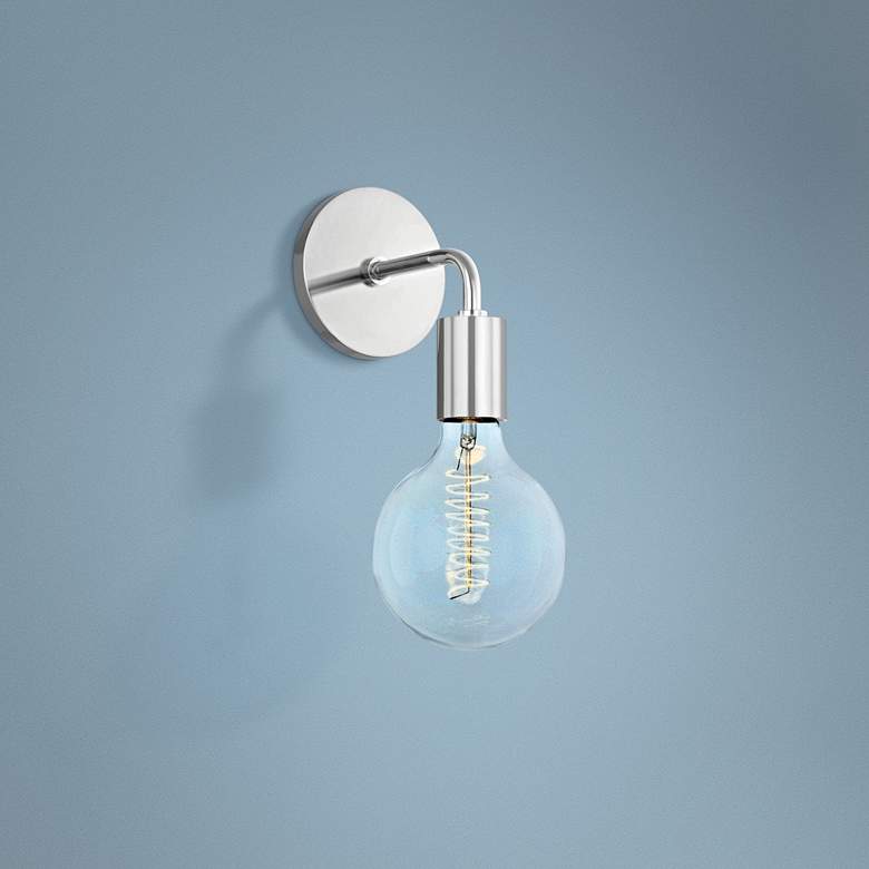 Image 1 Mitzi Ava 11" High Polished Nickel Wall Sconce