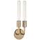 Mitzi Ava 16 1/2" High Aged Brass 2-Light Wall Sconce