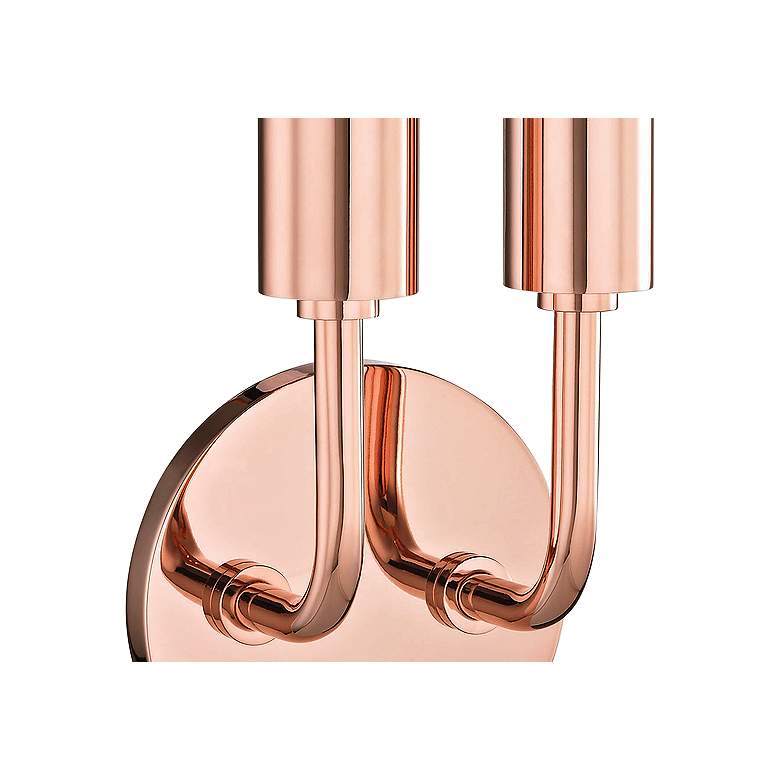 Mitzi Ava 16 1/2&quot; High Polished Copper 2-Light Wall Sconce more views