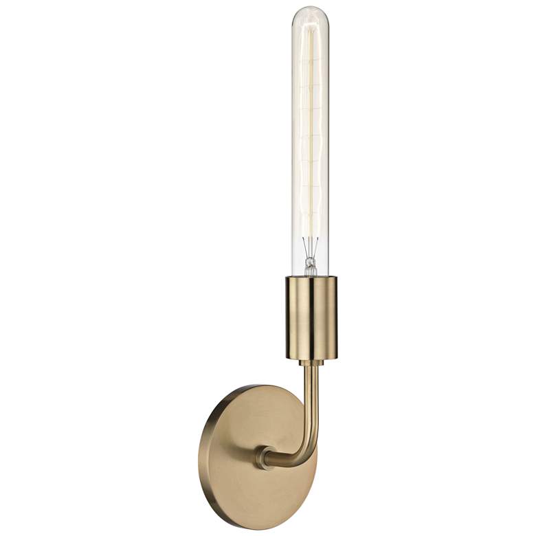 Image 2 Mitzi Ava 16 3/4 inch High Aged Brass Wall Sconce
