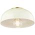 Mitzi Avery 11" Wide Cream and Aged Brass Modern Luxe Ceiling Light