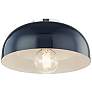 Mitzi Avery 11" Wide Polished Nickel and Navy Modern Ceiling Light