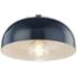 Mitzi Avery 11" Wide Polished Nickel and Navy Modern Ceiling Light