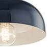Mitzi Avery 11" Wide Polished Nickel and Navy Modern Ceiling Light
