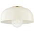 Mitzi Avery 14" Wide Aged Brass Ceiling Light w/ Cream Shade