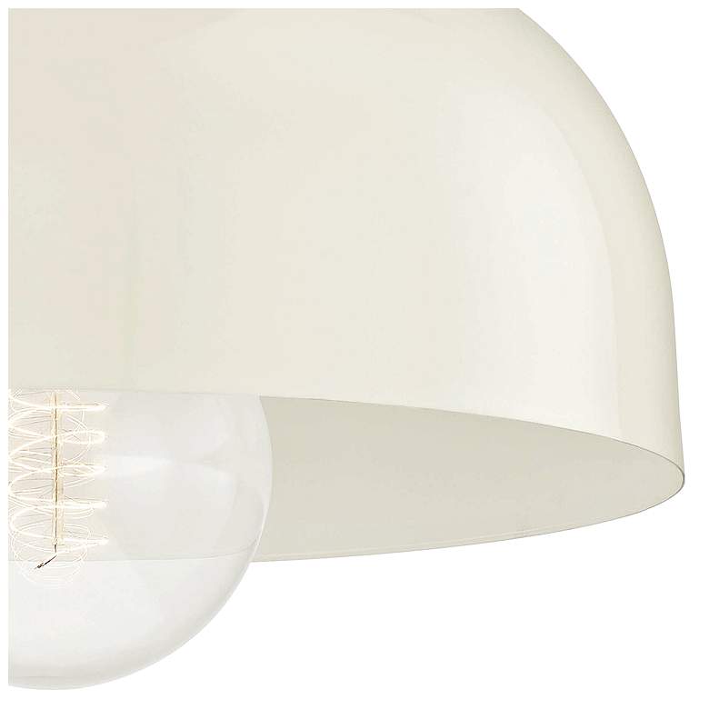 Image 3 Mitzi Avery 14" Wide Aged Brass Ceiling Light w/ Cream Shade more views