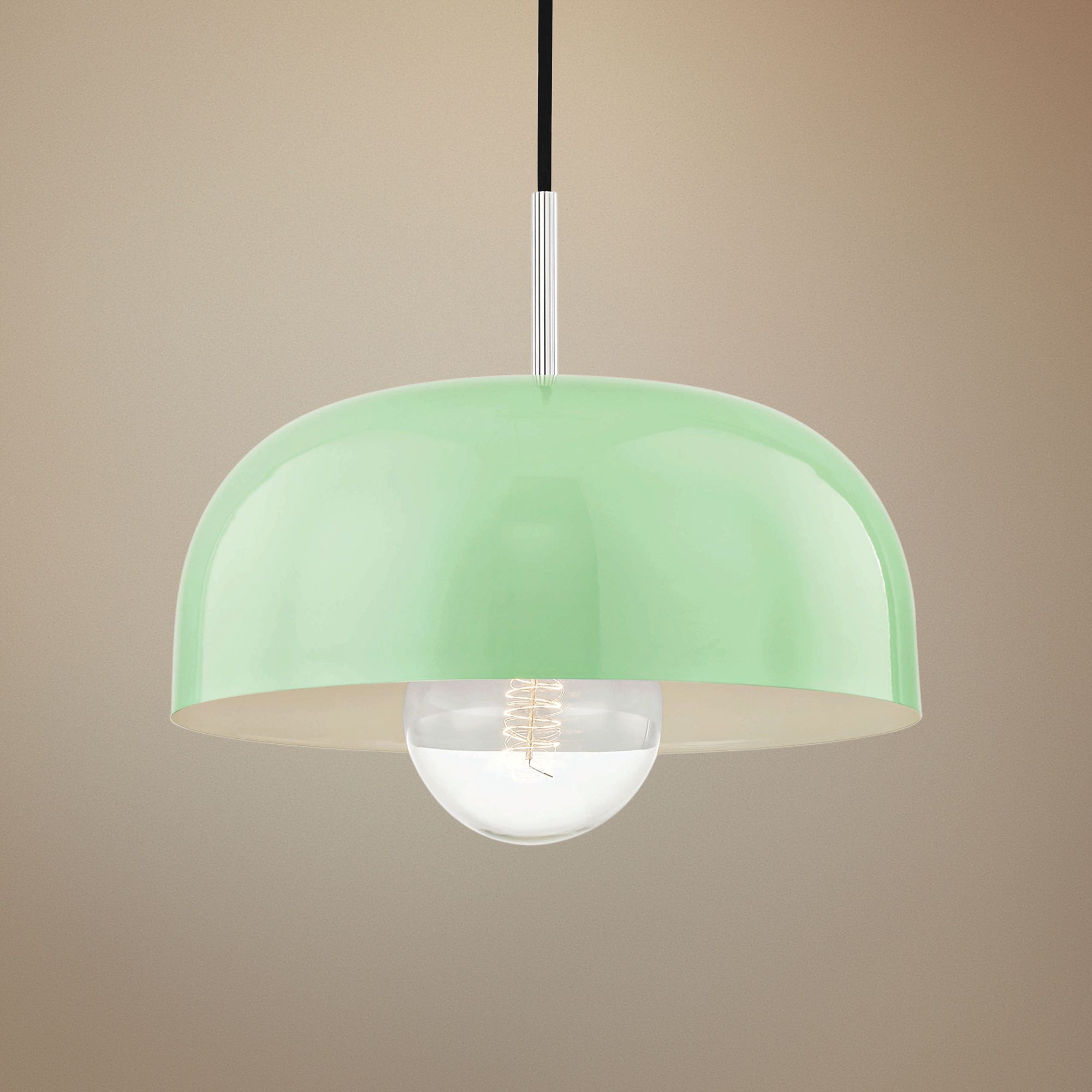 mint green pendant light