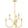 Mitzi Aviana 27" Wide Aged Brass 6-Light Chandelier