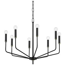 Image1 of Mitzi Bailey 30" Wide Soft Black 8-Light Chandelier