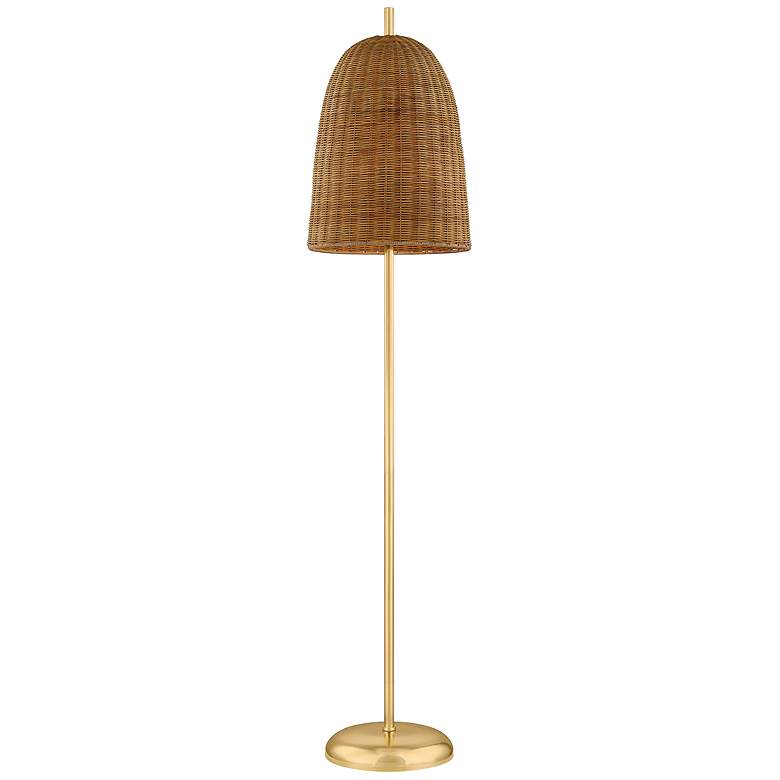 Image 1 Mitzi Beatrice Floor Lamp 14" in Aged Brass