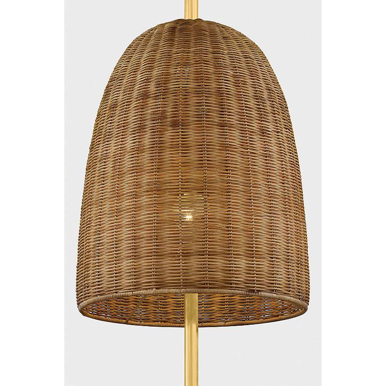 Image 3 Mitzi Beatrice Floor Lamp 14" in Aged Brass more views