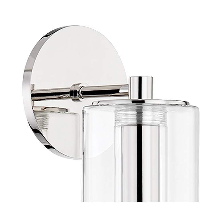 Image 3 Mitzi Belinda 19"H Polished Nickel Clear Glass Wall Sconce more views