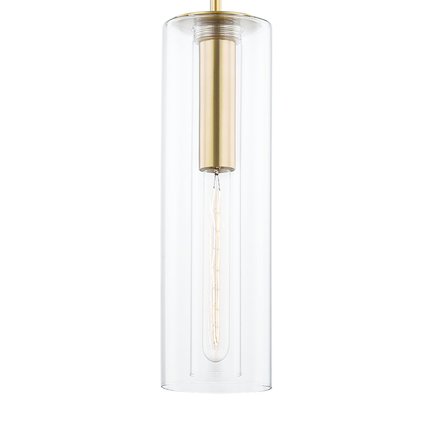 Image 2 Mitzi Belinda 4 3/4" Wide Aged Brass Mini Pendant more views