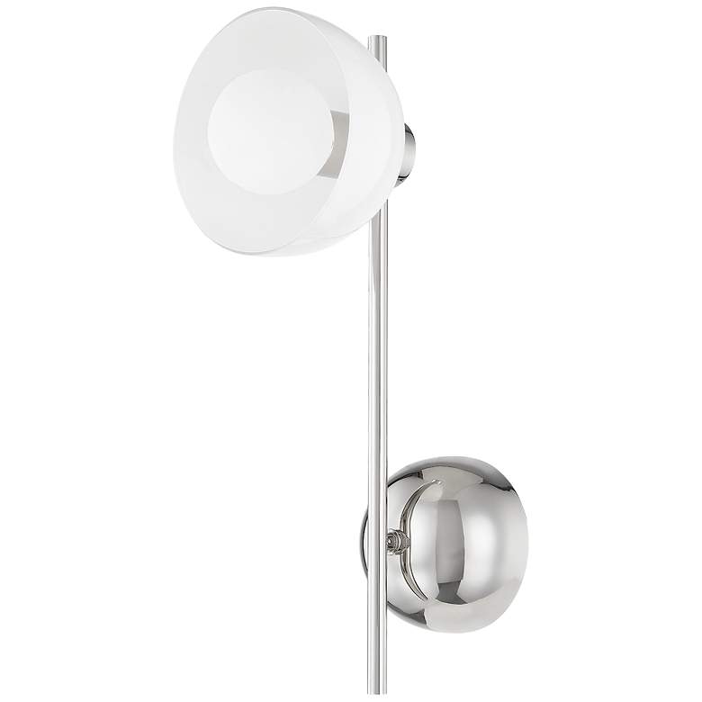Image 1 Mitzi Belle 12.5" Polished Nickel 1 Light Wall Sconce