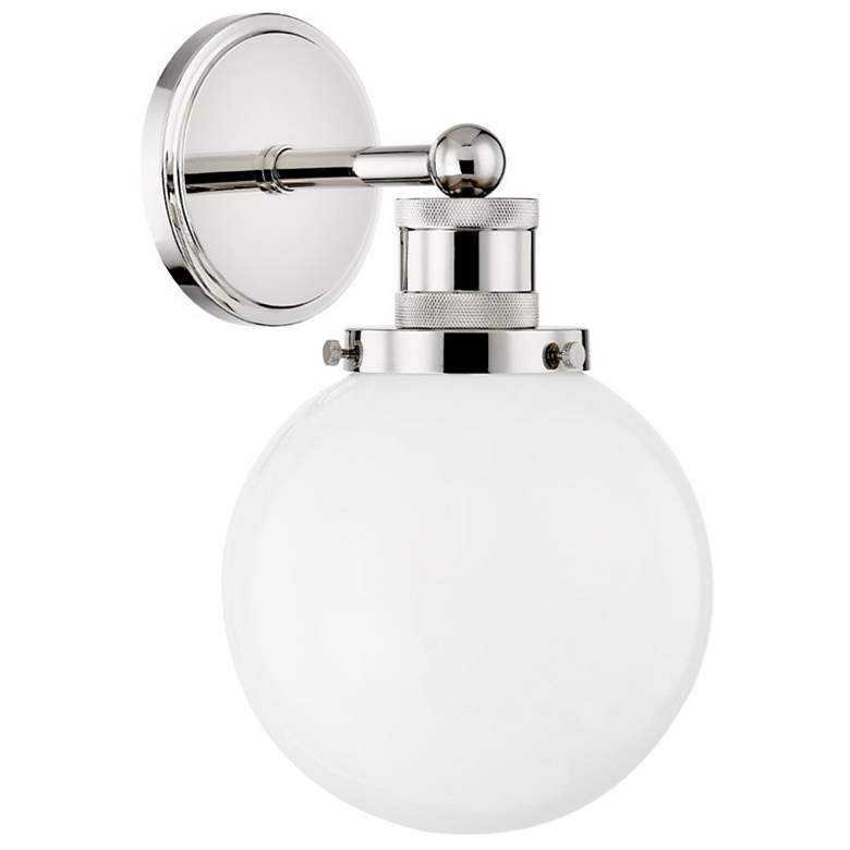 Image 1 Mitzi Beverly 15" Polished Nickel 1 Light Wall Sconce