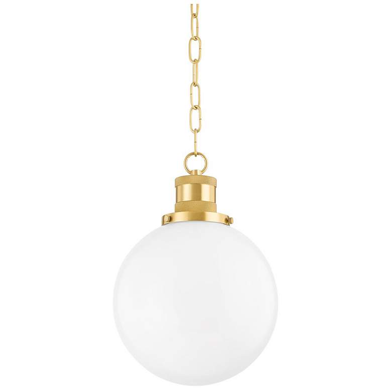 Image 1 Mitzi Beverly 20" Aged Brass 1 Light Pendant