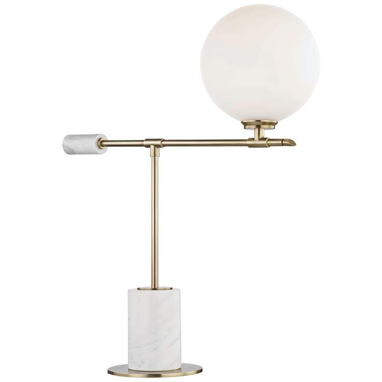 Image 1 Mitzi Bianca Aged Brass LED Accent Table Lamp