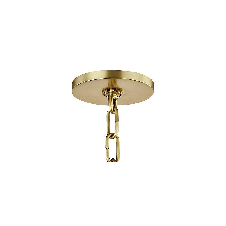 Image 4 Mitzi Blair 16" Wide Aged Brass Pendant Light w/ Cream Shade more views