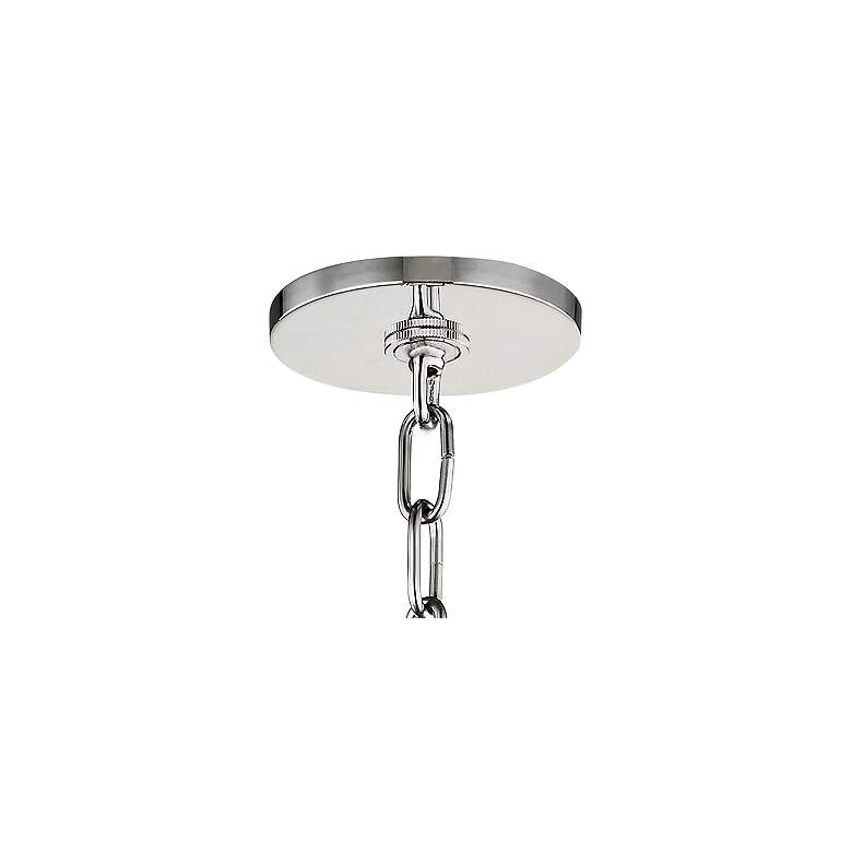 Image 4 Mitzi Blair 16"W Polished Nickel Pendant Light w/ Navy Shade more views