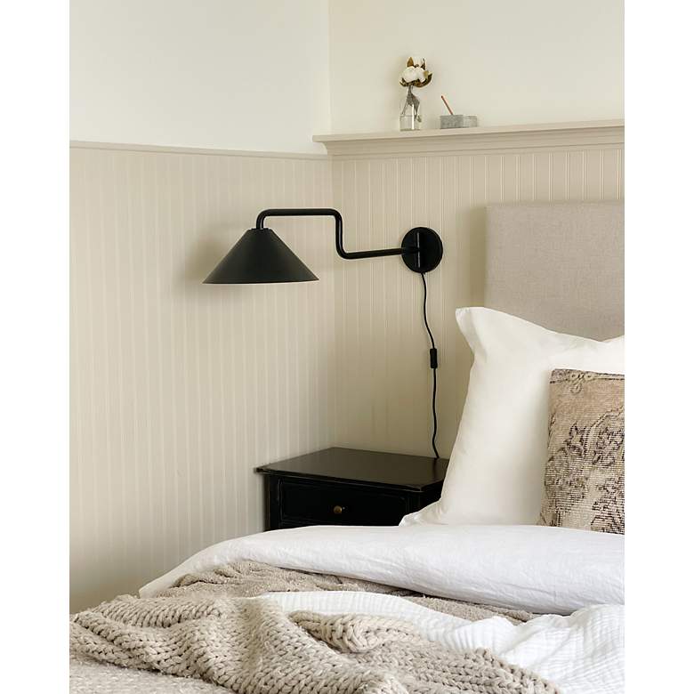 Image 4 Mitzi Brianna 24" Gold Leaf 1 Light Portable Wall Sconce more views