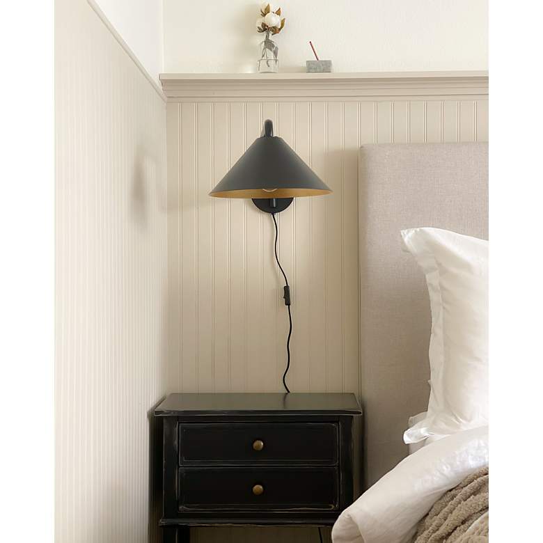 Image 5 Mitzi Brianna 24" Gold Leaf 1 Light Portable Wall Sconce more views