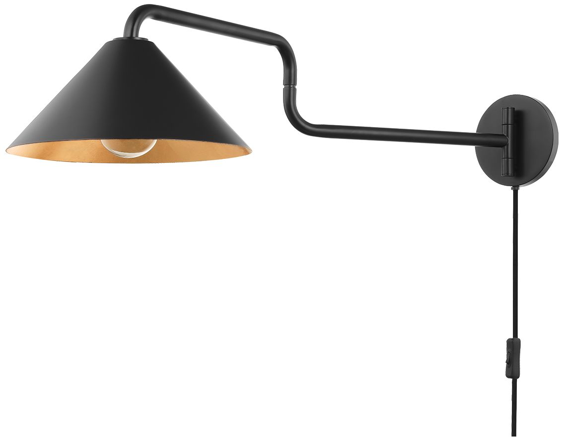 Mitzi Brianna 24" Gold Leaf 1 Light Portable Wall Sconce in scene