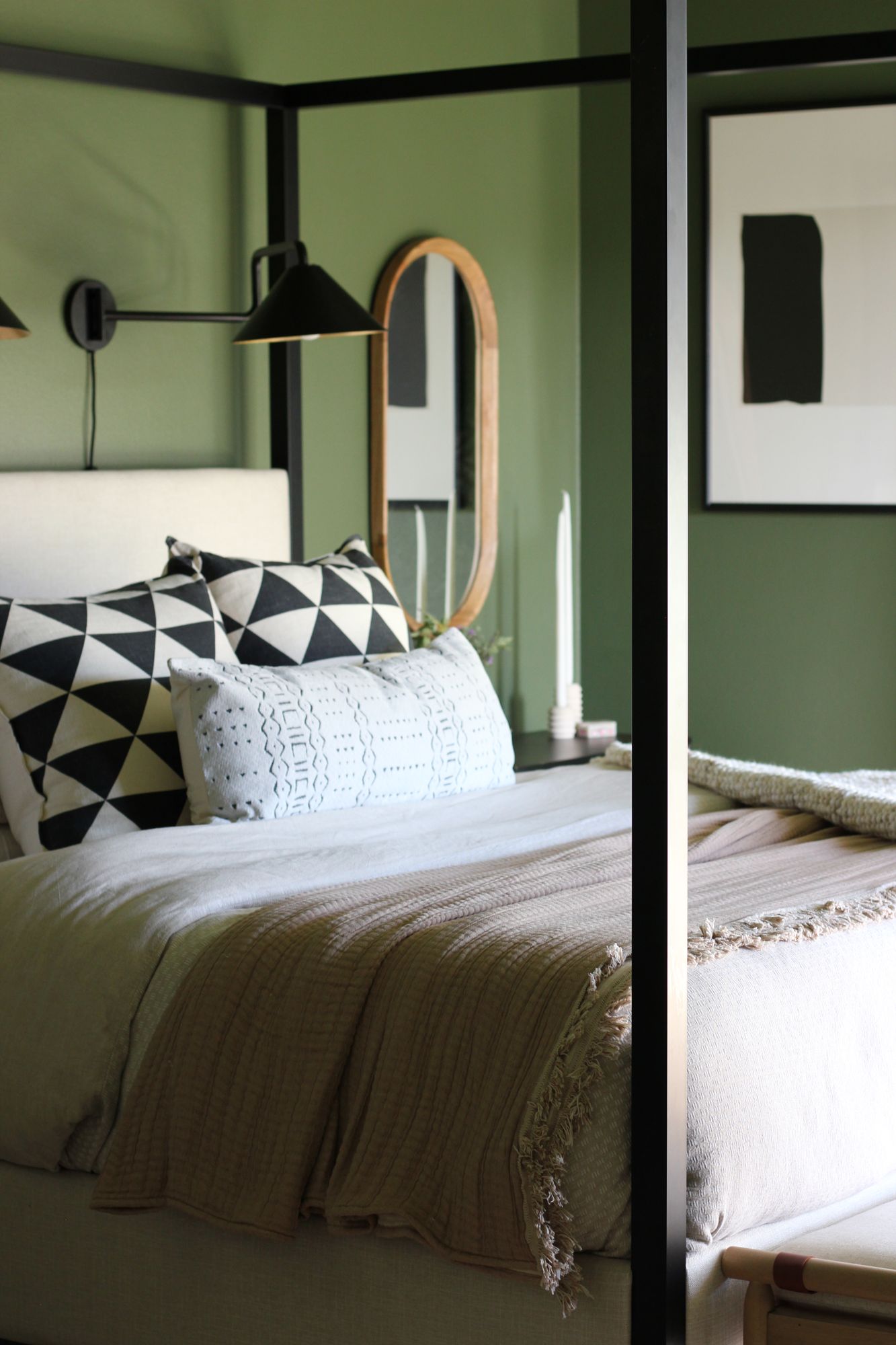 Mitzi Brianna 24" Gold Leaf 1 Light Portable Wall Sconce in scene