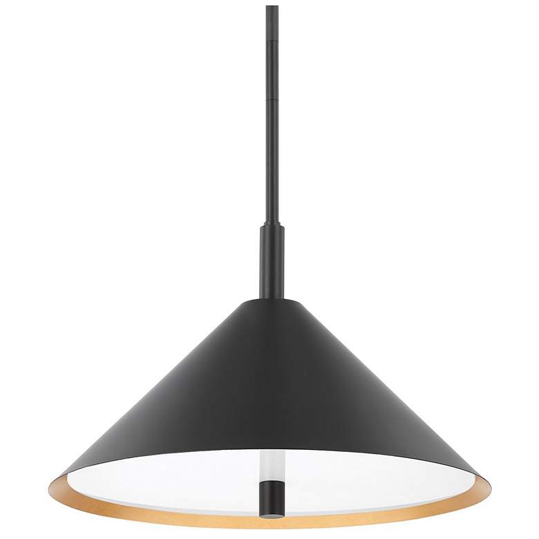 Image 1 Mitzi Brianna 40" Gold Leaf 3 Light Pendant