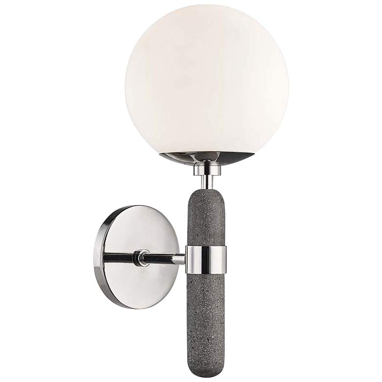 Image 1 Mitzi Brielle 16" High Polished Nickel Wall Sconce