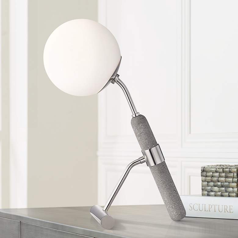 Image 1 Mitzi Brielle 19 1/4" High Polished Nickel Accent Table Lamp
