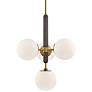 Mitzi Brielle 20 1/2" Wide Aged Brass 4-Light Pendant