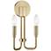 Mitzi Brigitte 12 1/2" High Aged Brass 2-Light Wall Sconce
