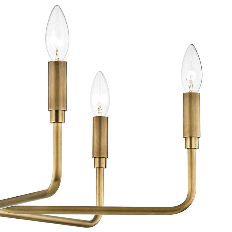 Image 3 Mitzi Brigitte 25" Wide Aged Brass 6-Light Chandelier more views