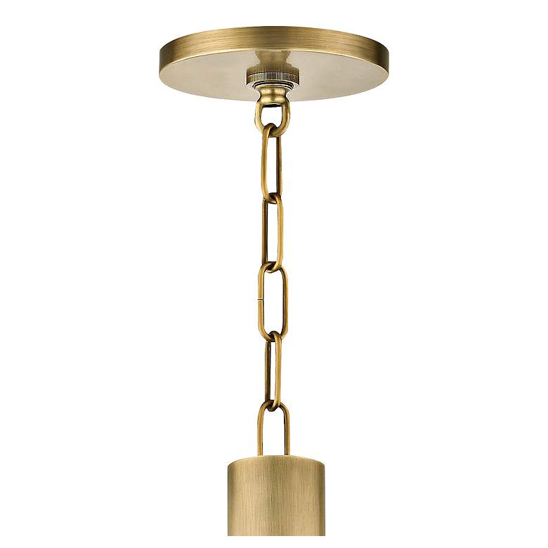 Image 4 Mitzi Brigitte 25 inch Wide Aged Brass 6-Light Chandelier more views