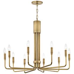 Mitzi Brigitte 31 3/4" Wide Aged Brass 10-Light Chandelier
