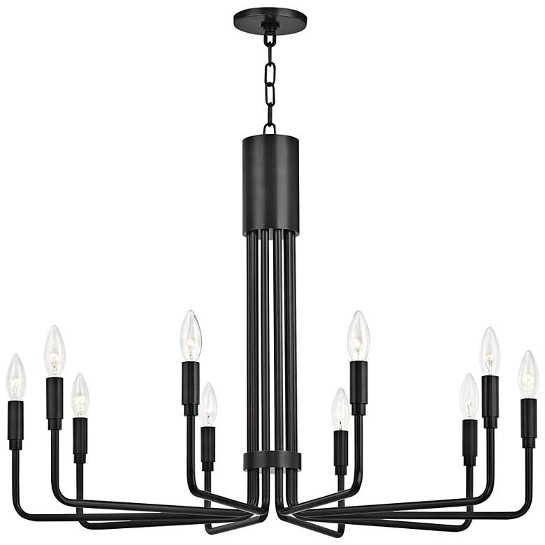 Image 2 Mitzi Brigitte 32" Wide Old Bronze 10-Light Chandelier