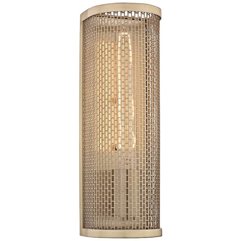 Image 1 Mitzi Britt 13" High Aged Brass Wall Sconce