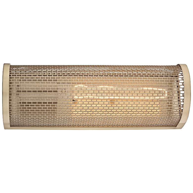 Image 3 Mitzi Britt 13" High Aged Brass Wall Sconce more views