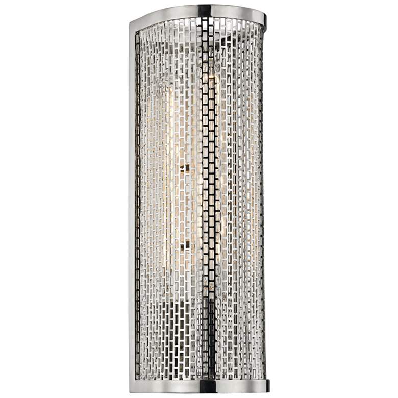 Image 1 Mitzi Britt 13" High Polished Nickel Wall Sconce