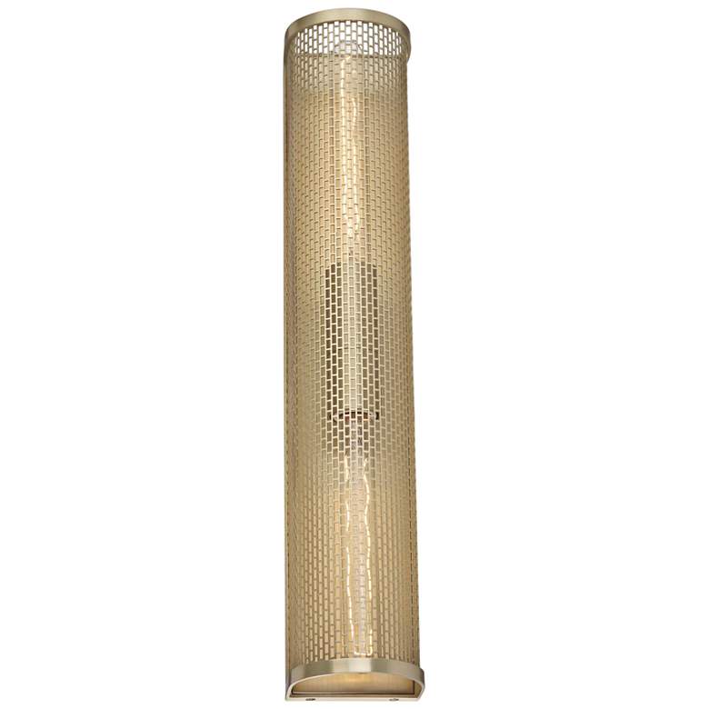 Image 3 Mitzi Britt 23" High Aged Brass 2-Light Wall Sconce more views