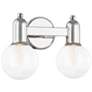 Mitzi Bryce 9"H 2-Light Polished Nickel Steel Wall Sconce