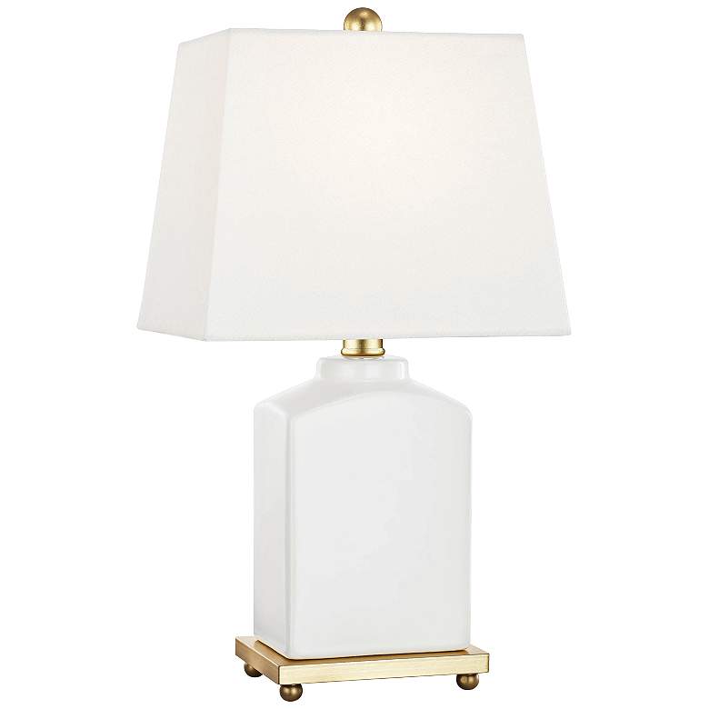 Image 1 Mitzi Brynn 17 inch High Cloud White Porcelain Accent Table Lamp