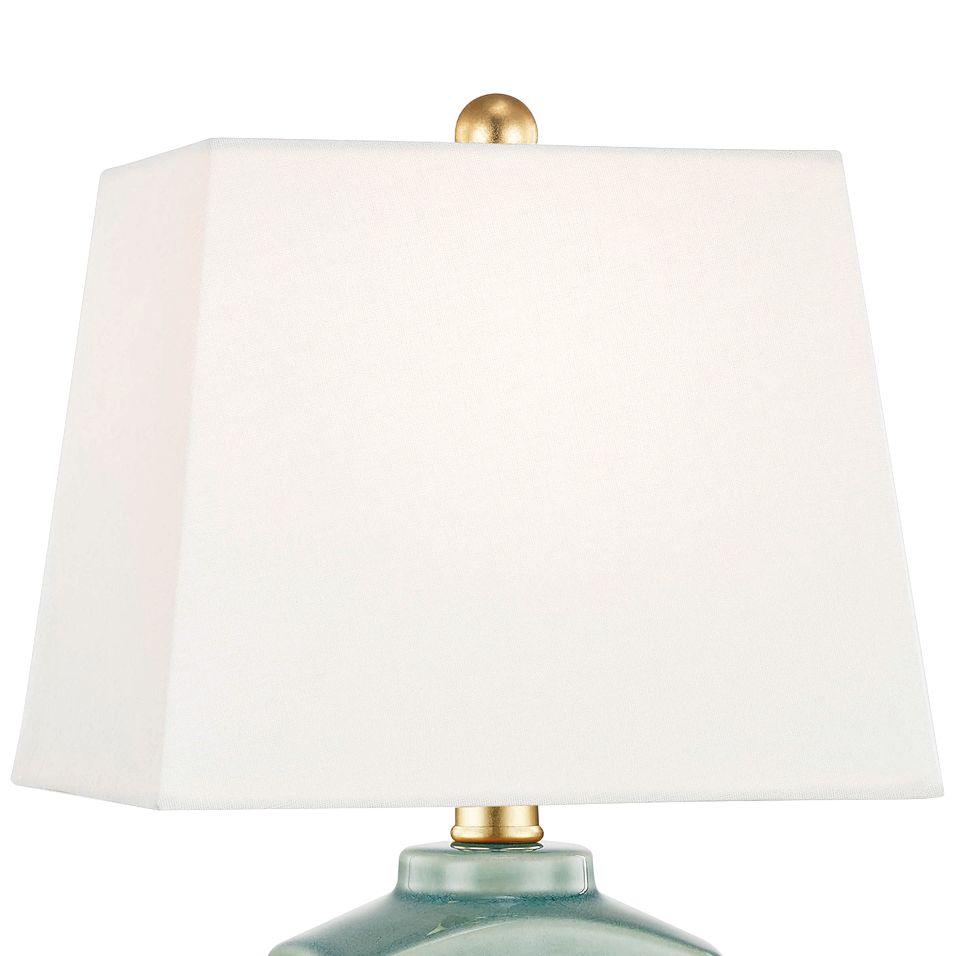 Image 3 Mitzi Brynn 17" High Jade Green Porcelain Accent Table Lamp more views