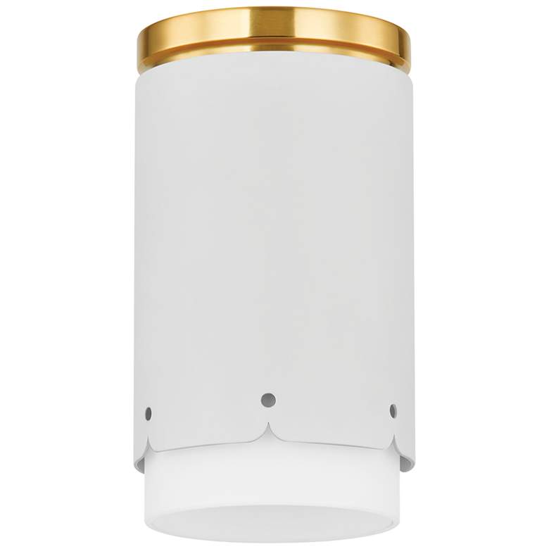 Image 1 Mitzi By Hudson Valley ASA 4.75 Inch 1 Lt. White Flush Mount