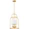 Mitzi By Hudson Valley DELIA 12.25 Inch 3 Lt. Vintage Gold Lantern