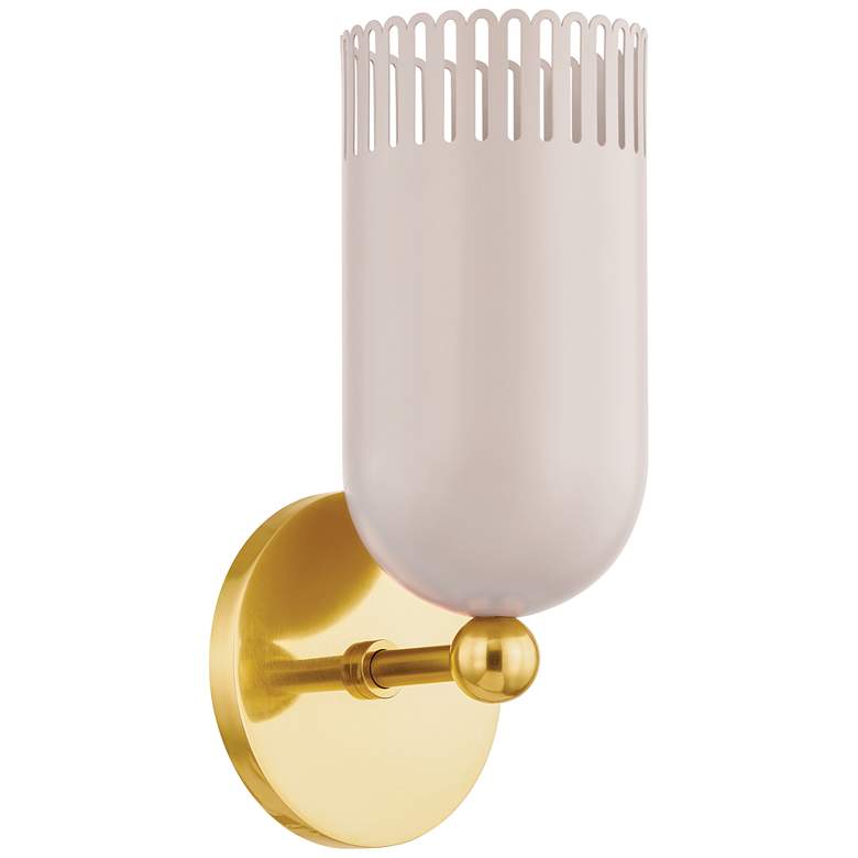 Image 1 Mitzi By Hudson Valley Liba 4.75 Inch 1 Lt. Soft Peignoir Wall Sconce