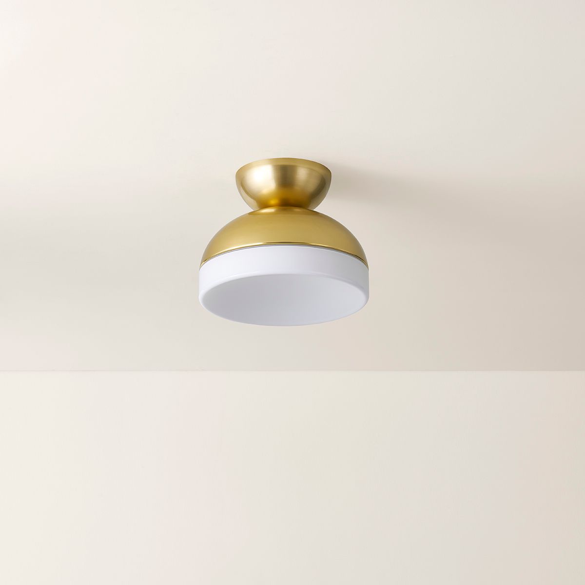 Image 3 Mitzi By Hudson Valley RUE 11 Inch 1 Lt. Aged Brass Flush Mount more views