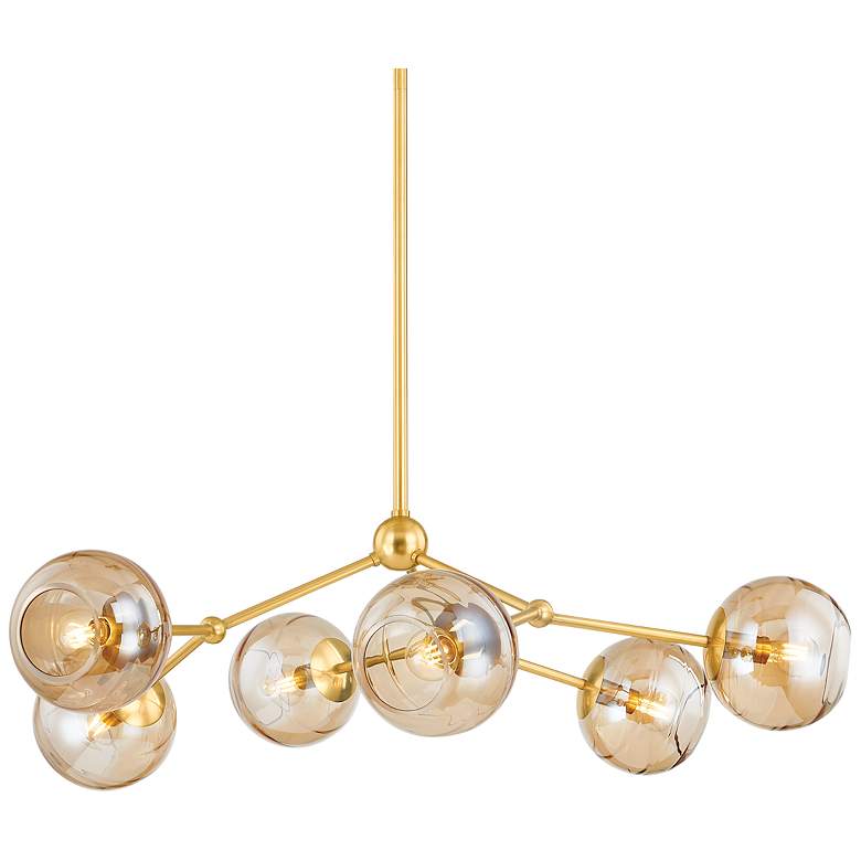 Image 1 Mitzi By Hudson Valley TRIXIE 34.75 Inch 6 Lt. Chandelier