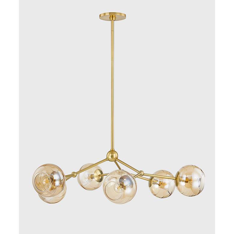 Mitzi By Hudson Valley TRIXIE 34.75 Inch 6 Lt. Chandelier - #2416D ...